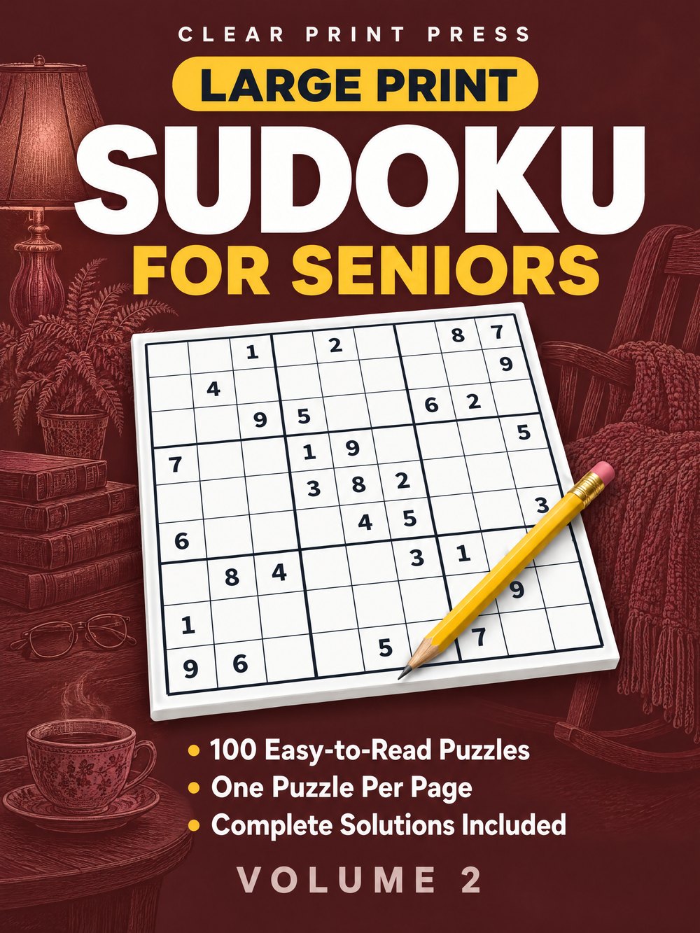 Large Print Sudoku for Seniors, Volume 2 — book cover